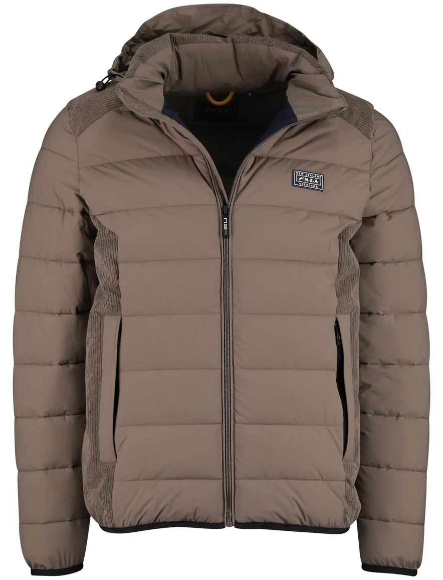 NZA jas gewatteerd bruin polyamide