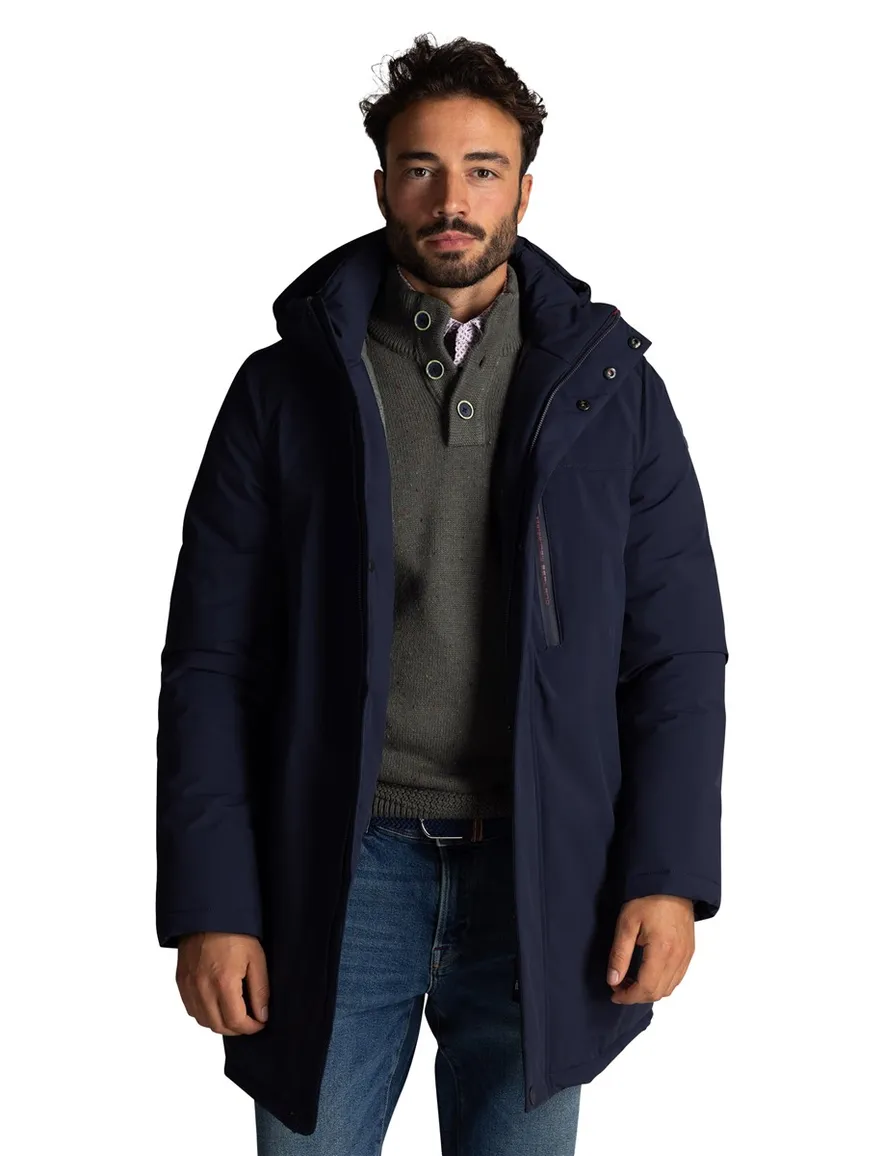 NZA jas navy effen polyamide