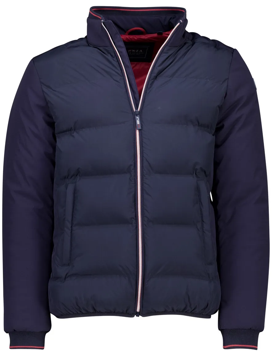 puffer jas NZA donkerblauw effen