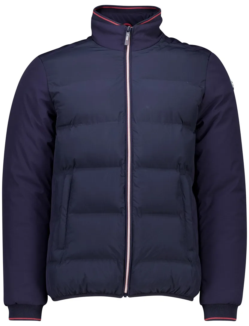 effen donkerblauwe puffer jas NZA