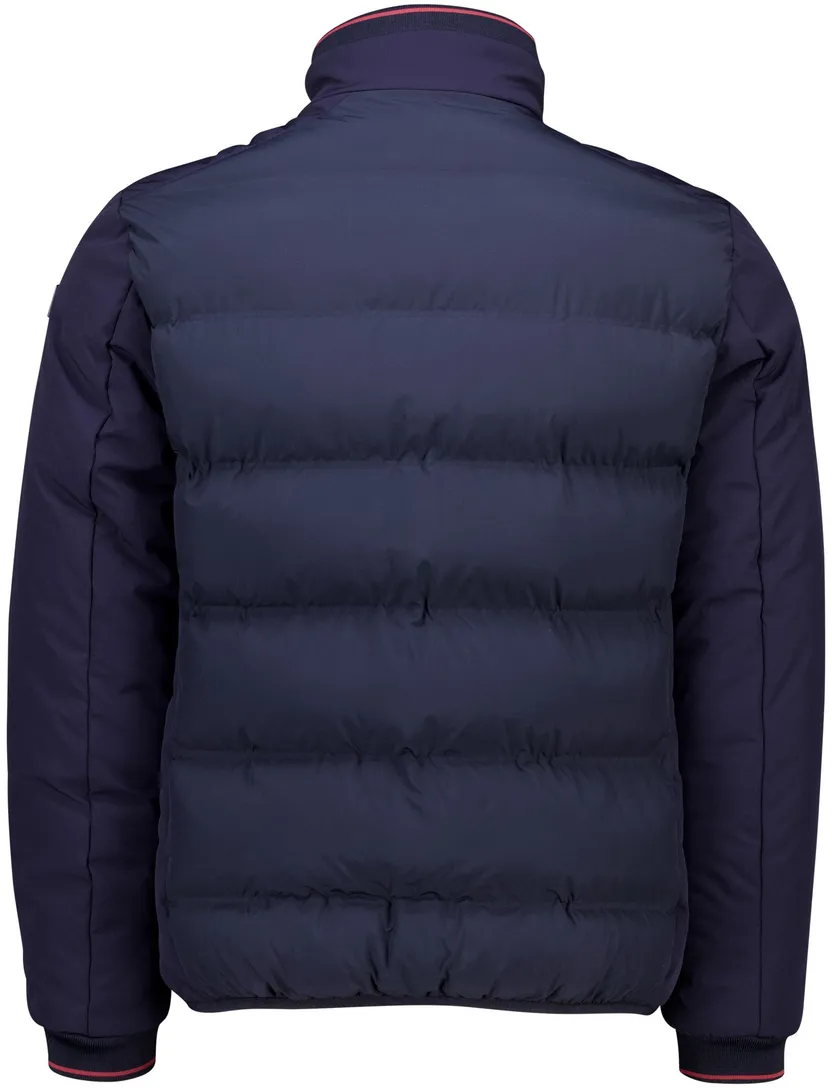 effen donkerblauwe puffer jas NZA