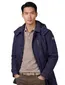 New Zealand winterjas normale fit waterafstotend donkerblauw