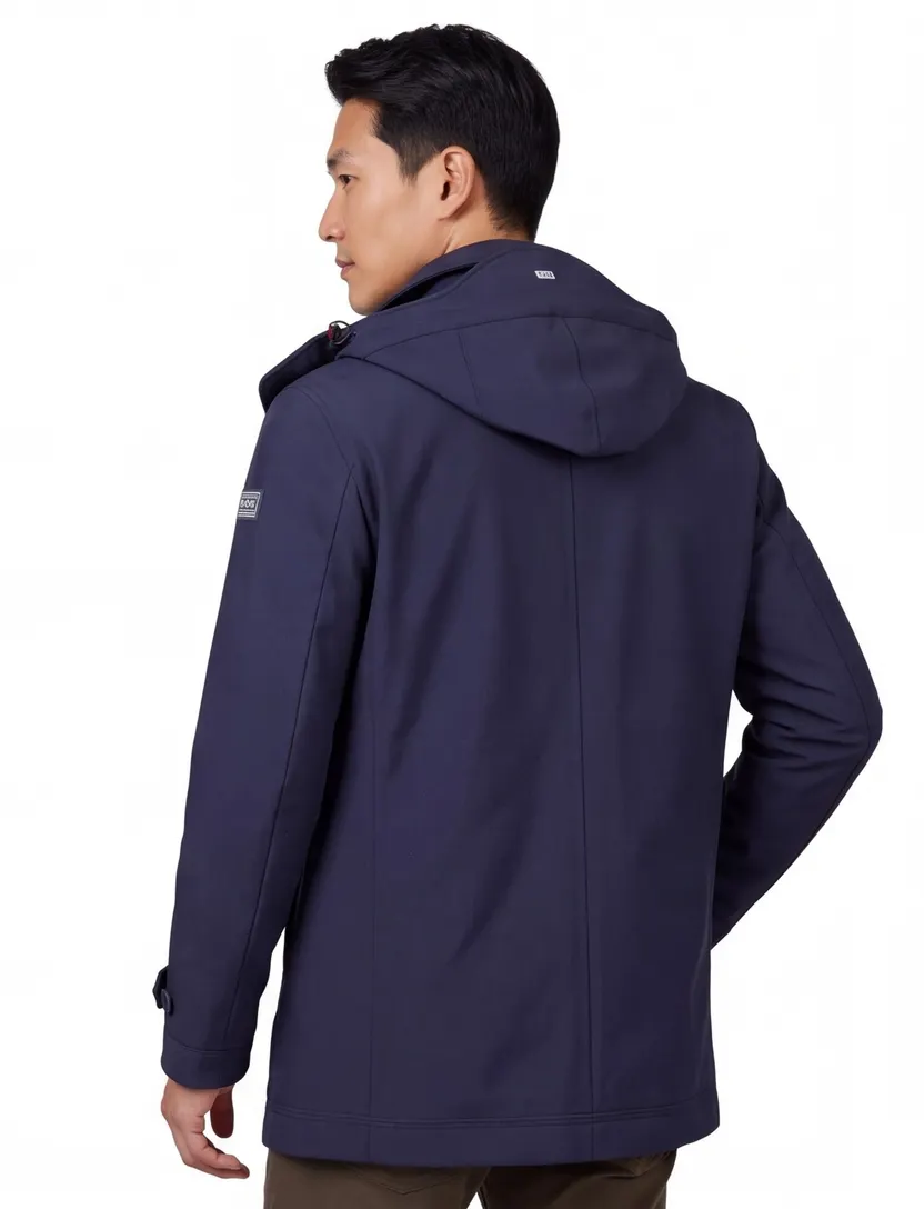 New Zealand winterjas normale fit waterafstotend donkerblauw