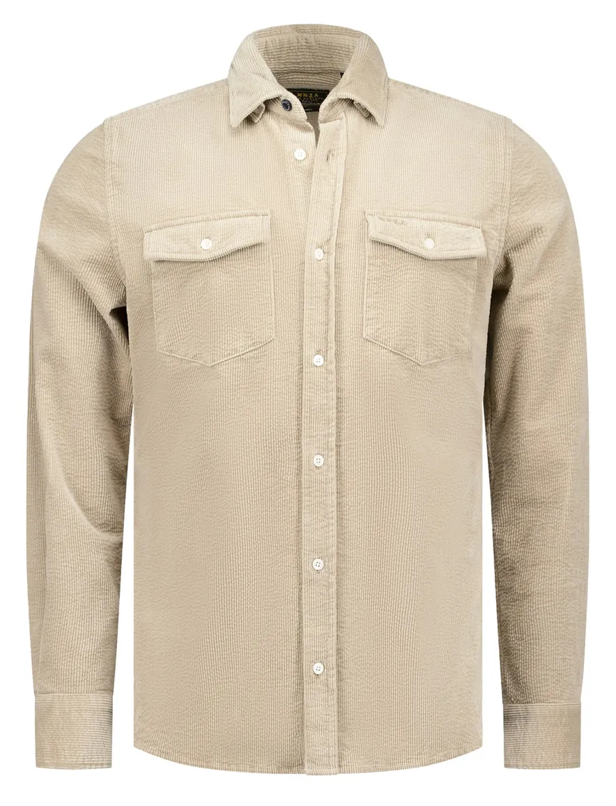 NZA overshirt beige regular fit corduroy