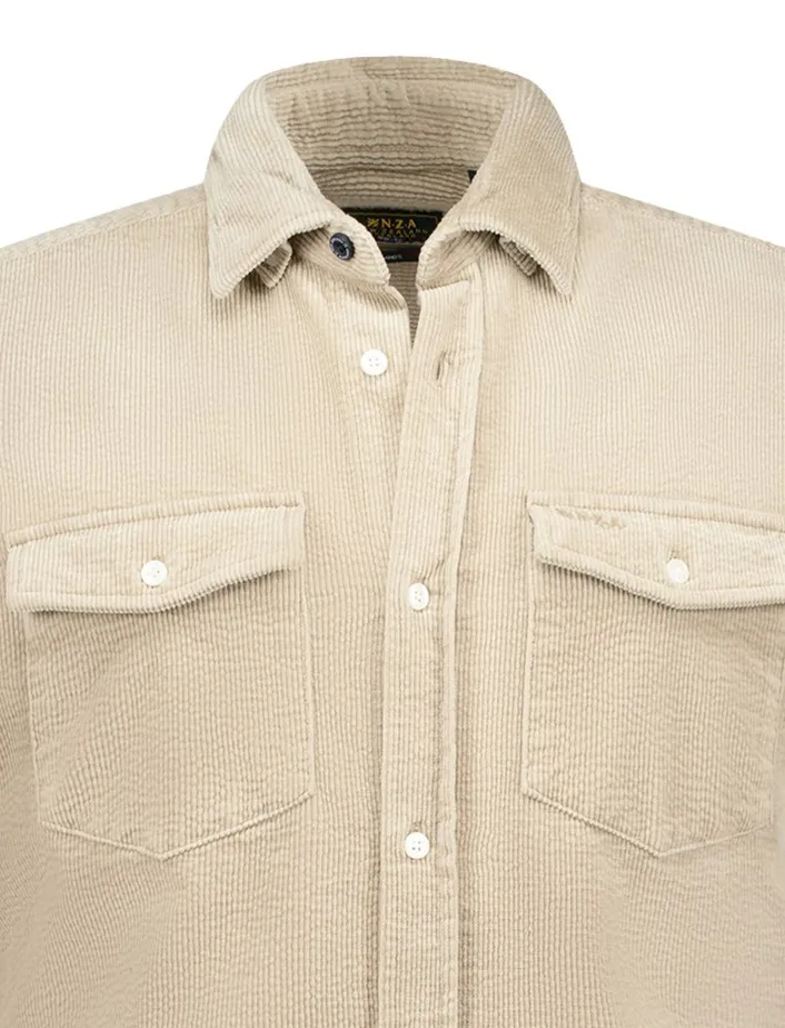 NZA overshirt beige regular fit corduroy