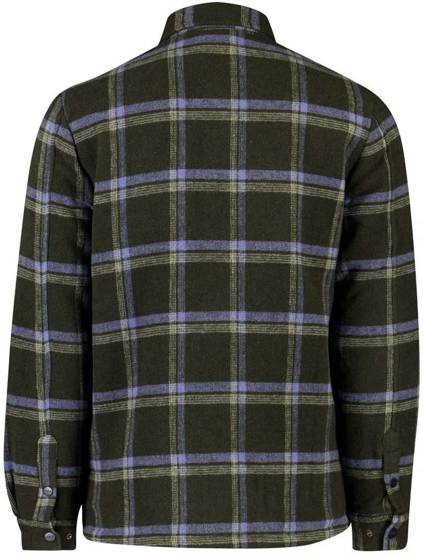 NZA overshirt groen geruit polyester
