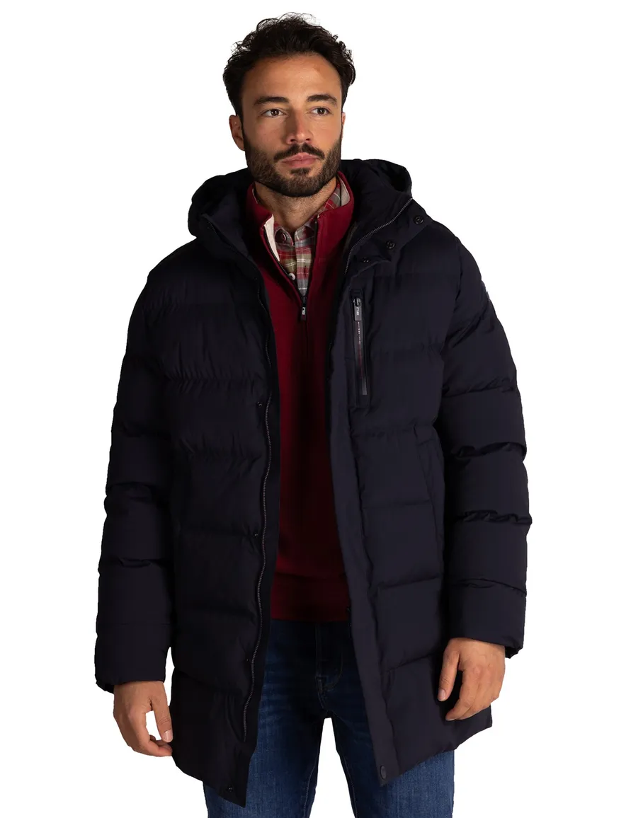 New Zealand winterjas donkerblauw gewatteerd