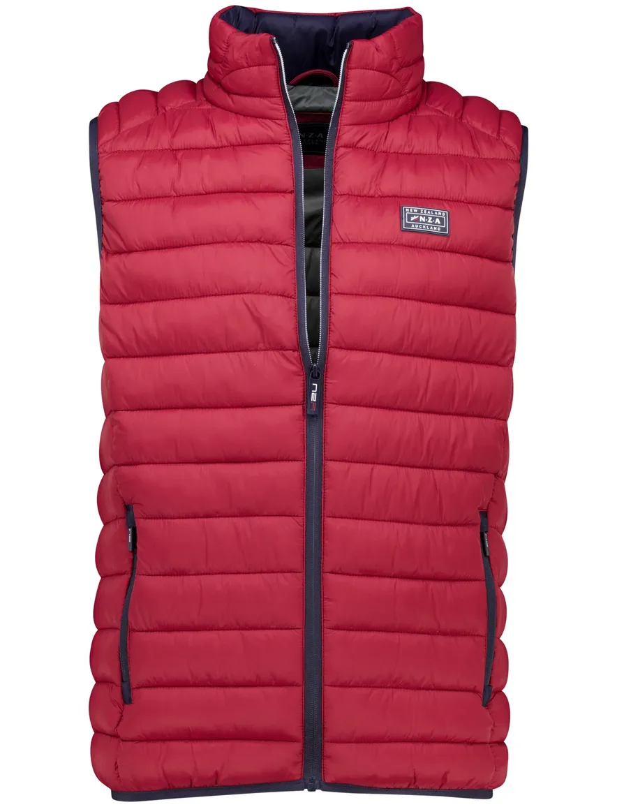 New Zealand bodywarmer rood effen normale fit