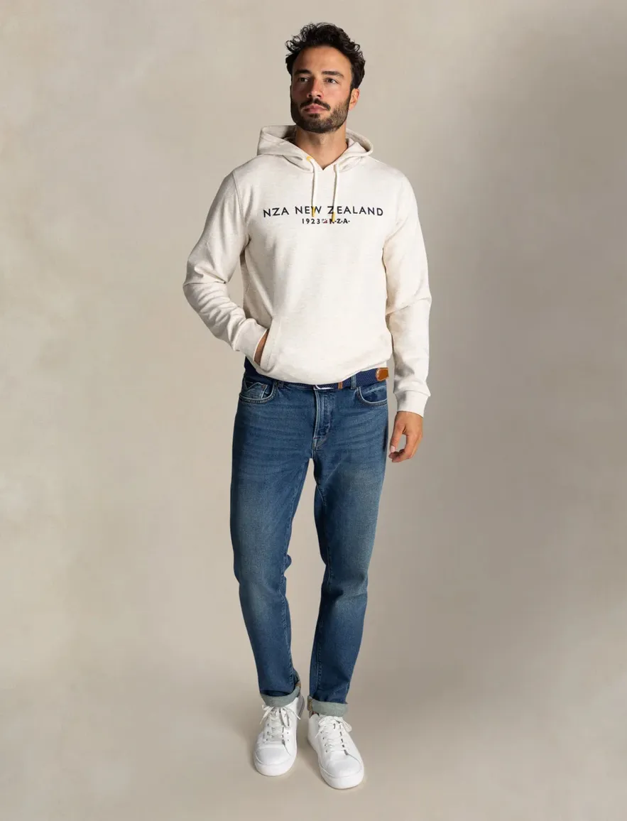 New Zealand hoodie creme regular fit