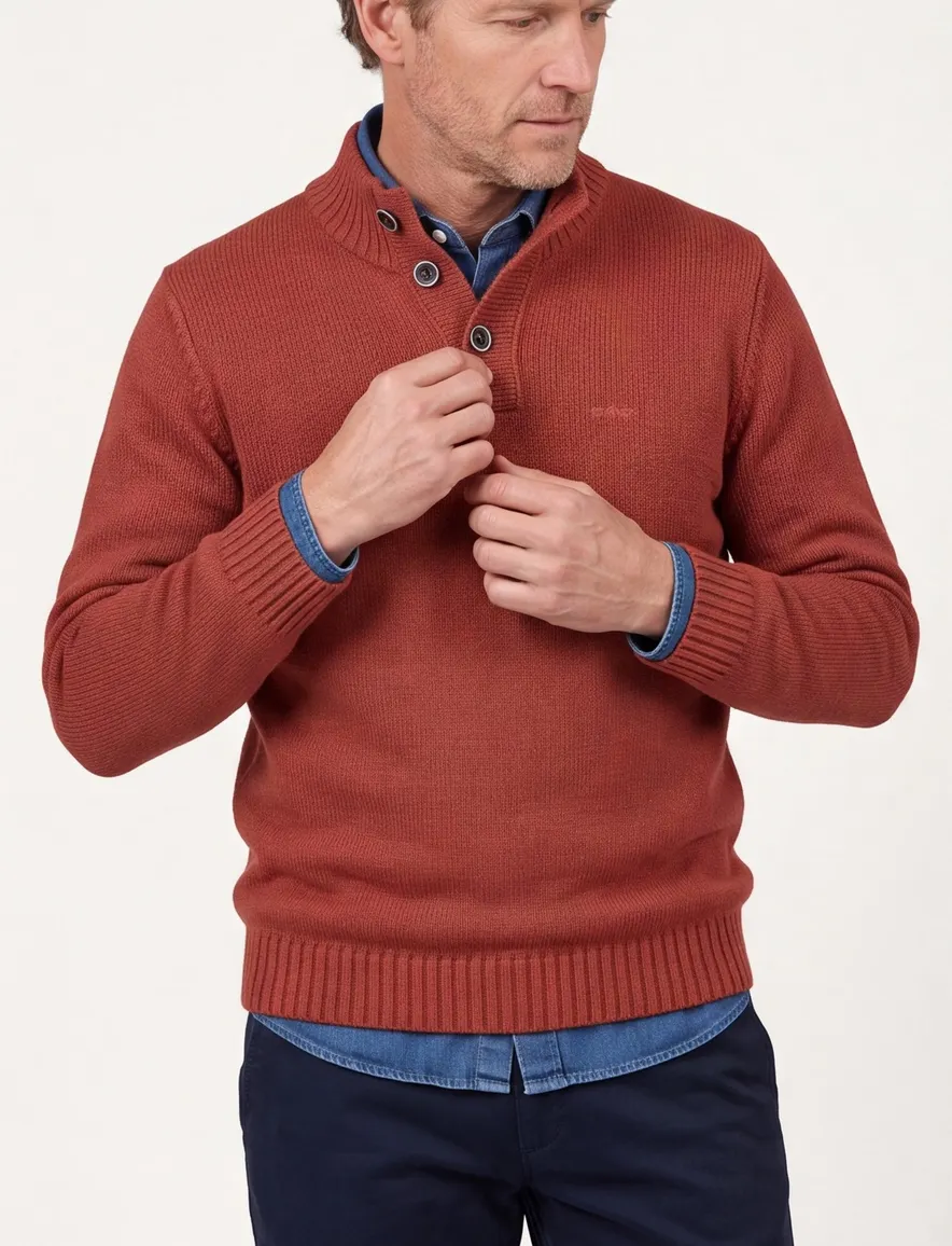 NZA trui rood gebreid