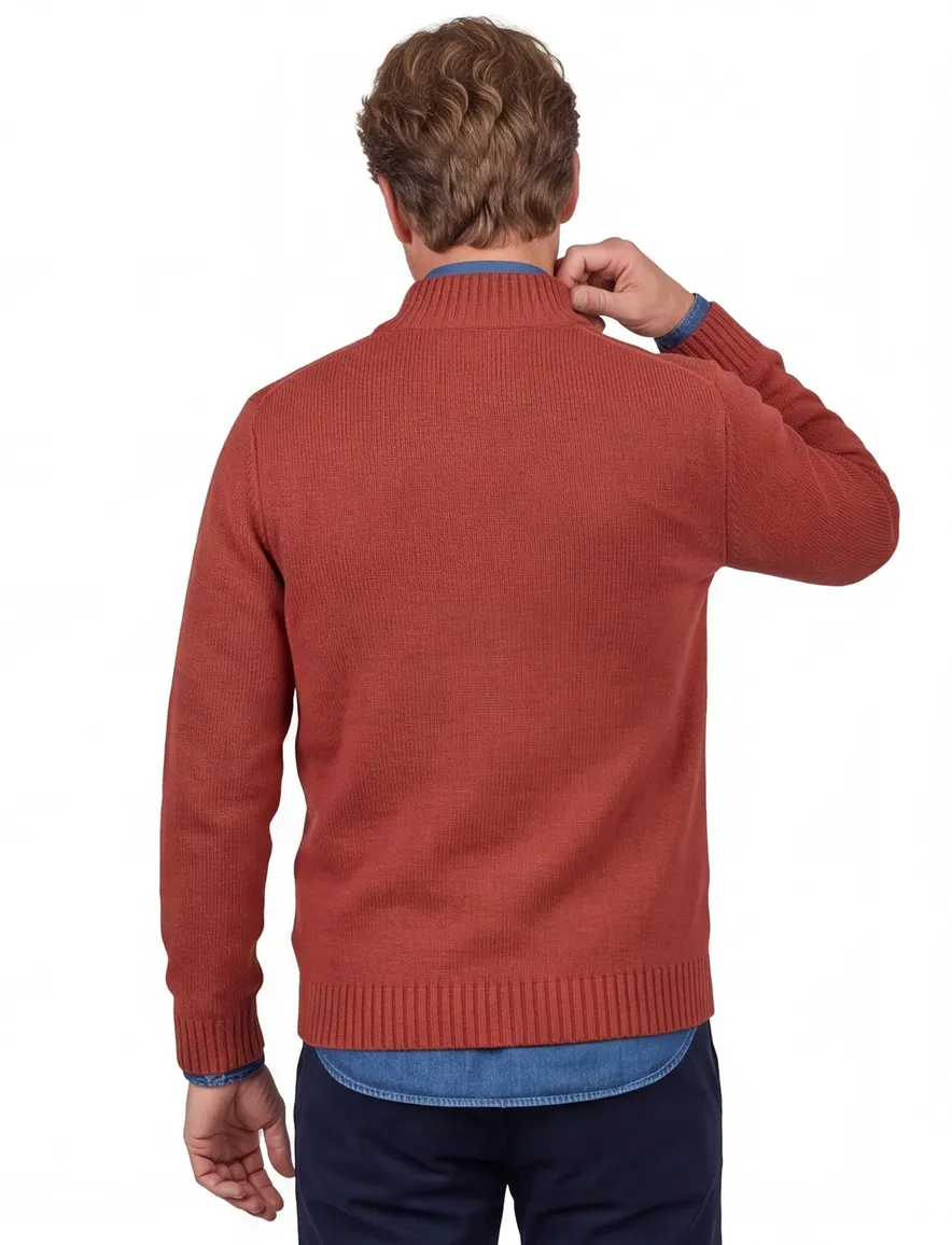NZA trui rood gebreid