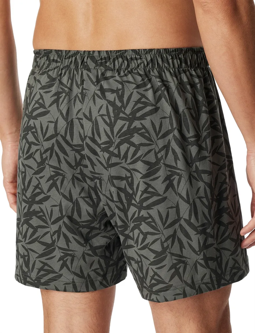Schiesser boxershorts 2-pack blauw en grijs katoen