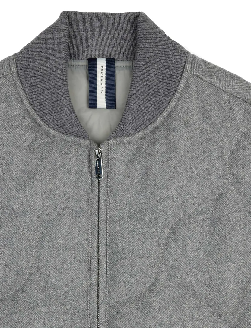 bodywarmer Profuomo grijs wol