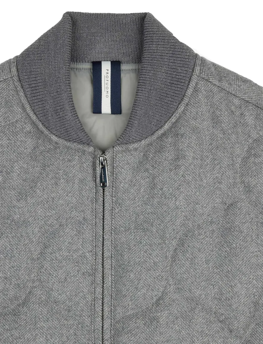 Profuomo bodywarmer grijs wol
