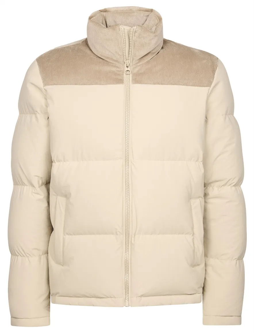 Profuomo tussenjas beige puffer slim fit