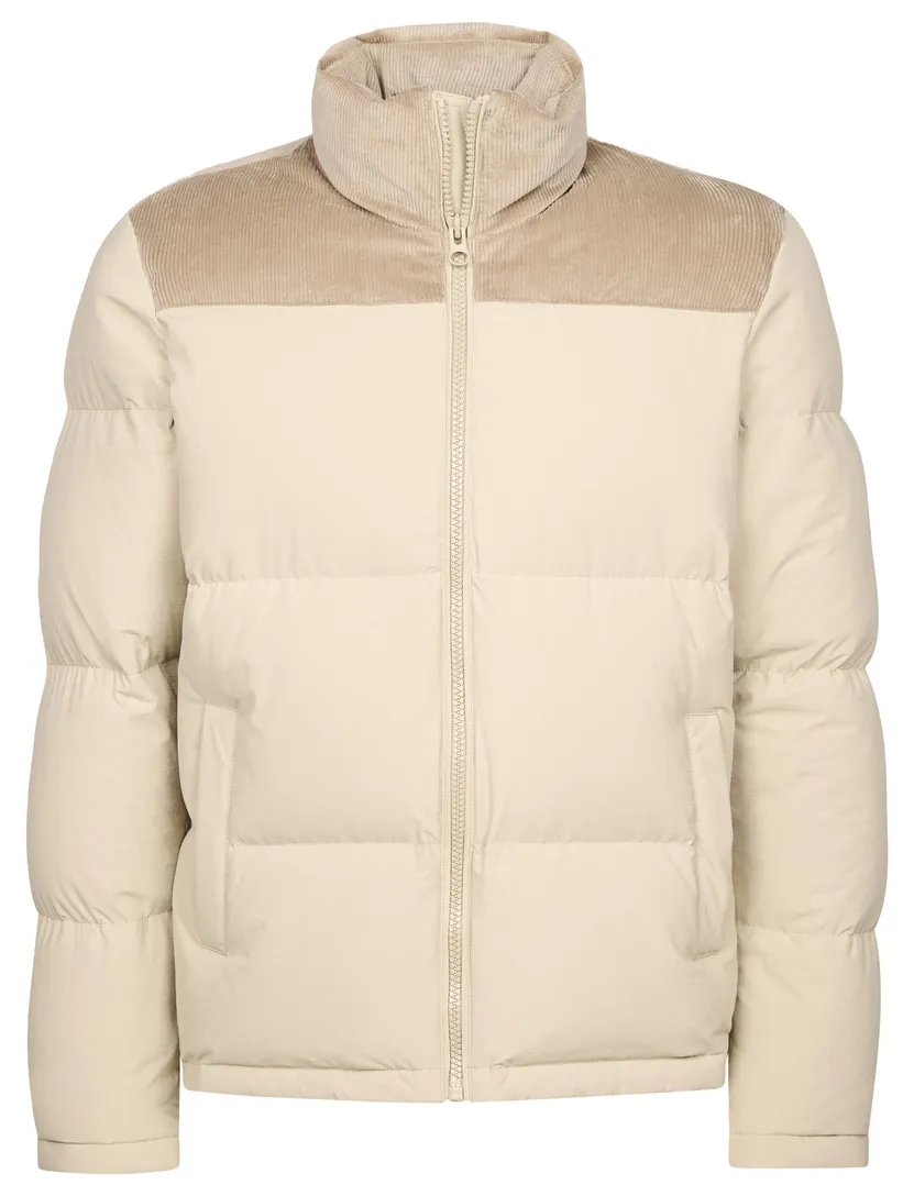Puffer jas Profuomo beige