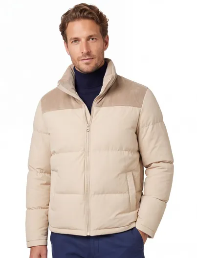 Profuomo Puffer jas Profuomo beige
