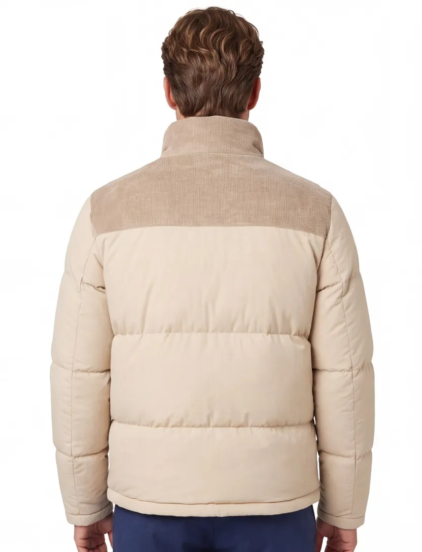 Puffer jas Profuomo beige