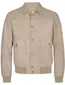 tussenjas Profuomo beige normale fit leer