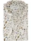 Profuomo strijkvrij geprint overhemd ml7 beige