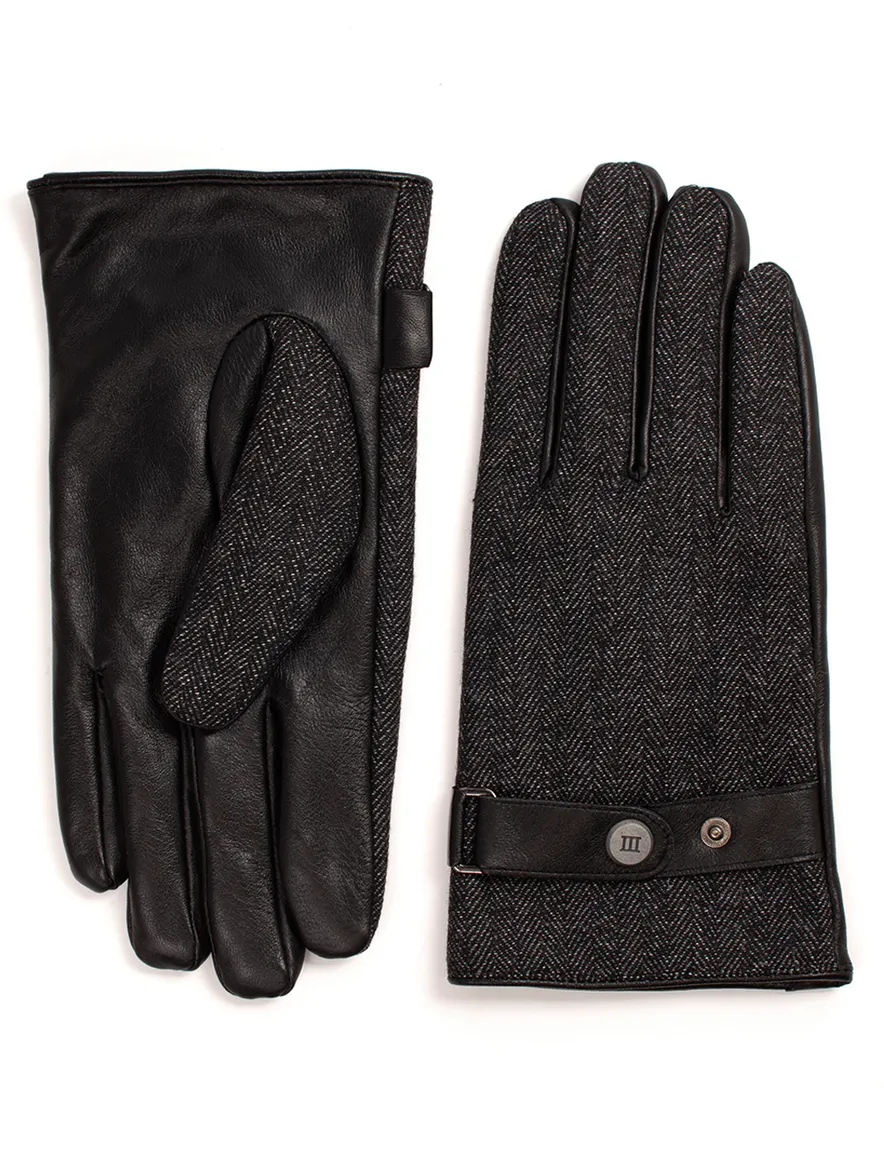 Tresanti handschoenen zwart leer