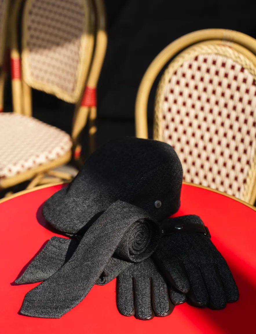 Tresanti handschoenen zwart leer