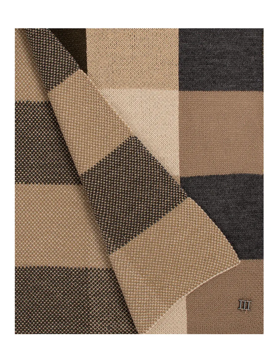 Beige geruite sjaal Tresanti bruin