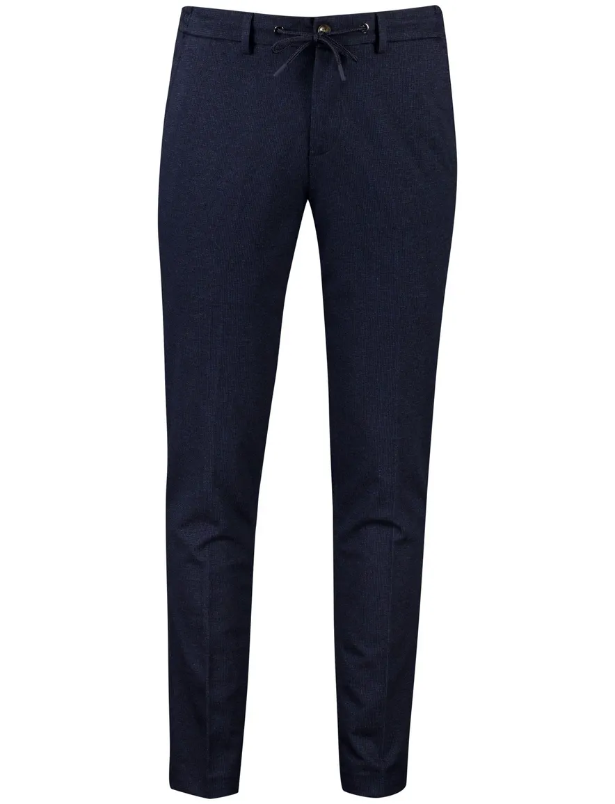 Born With Appetite broek donkerblauw effen elastische band