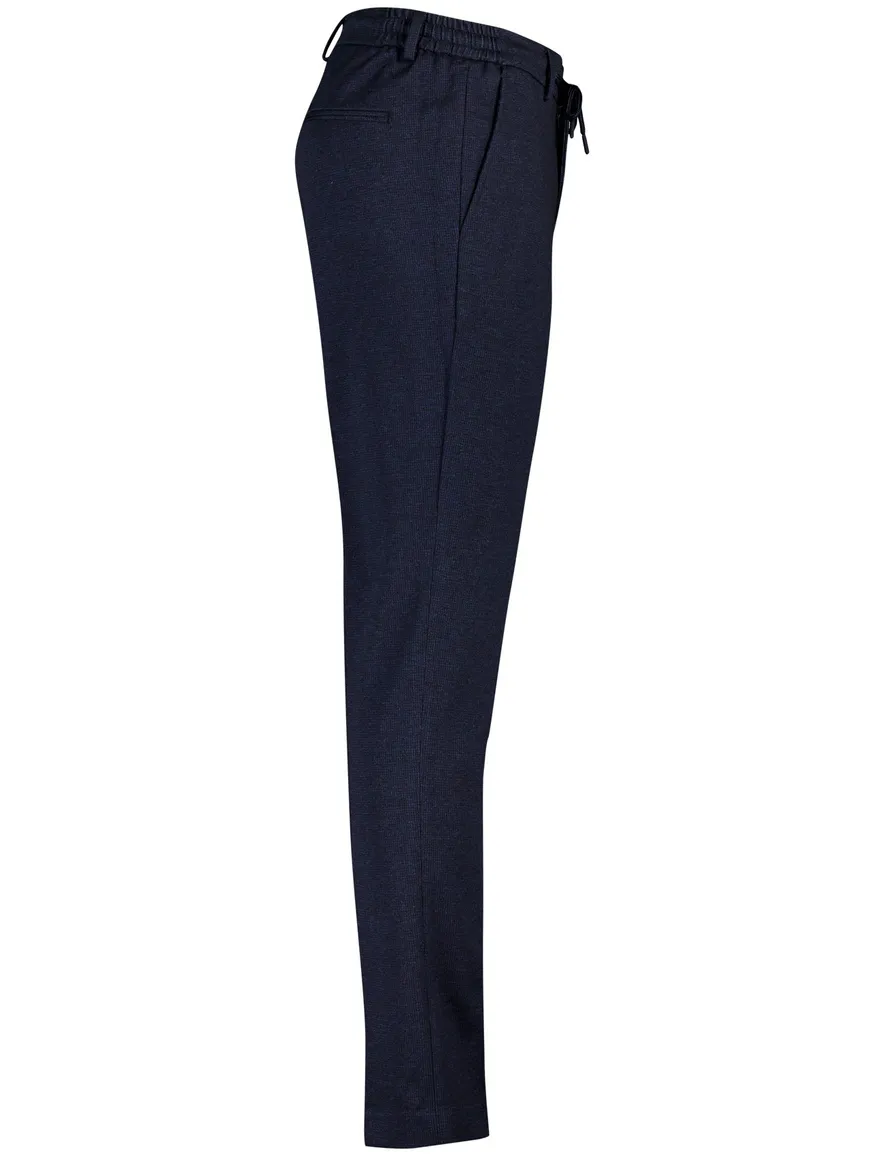 Born With Appetite broek donkerblauw effen elastische band