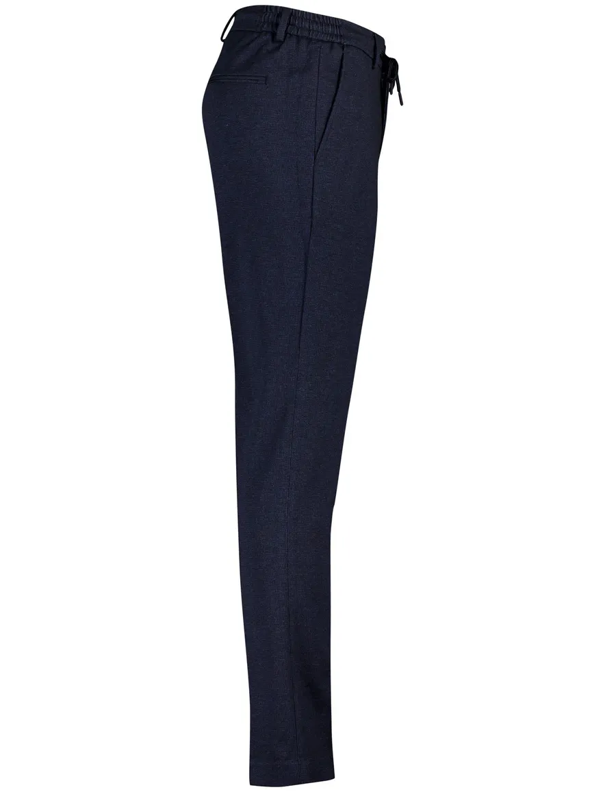Born With Appetite broek donkerblauw effen elastische band