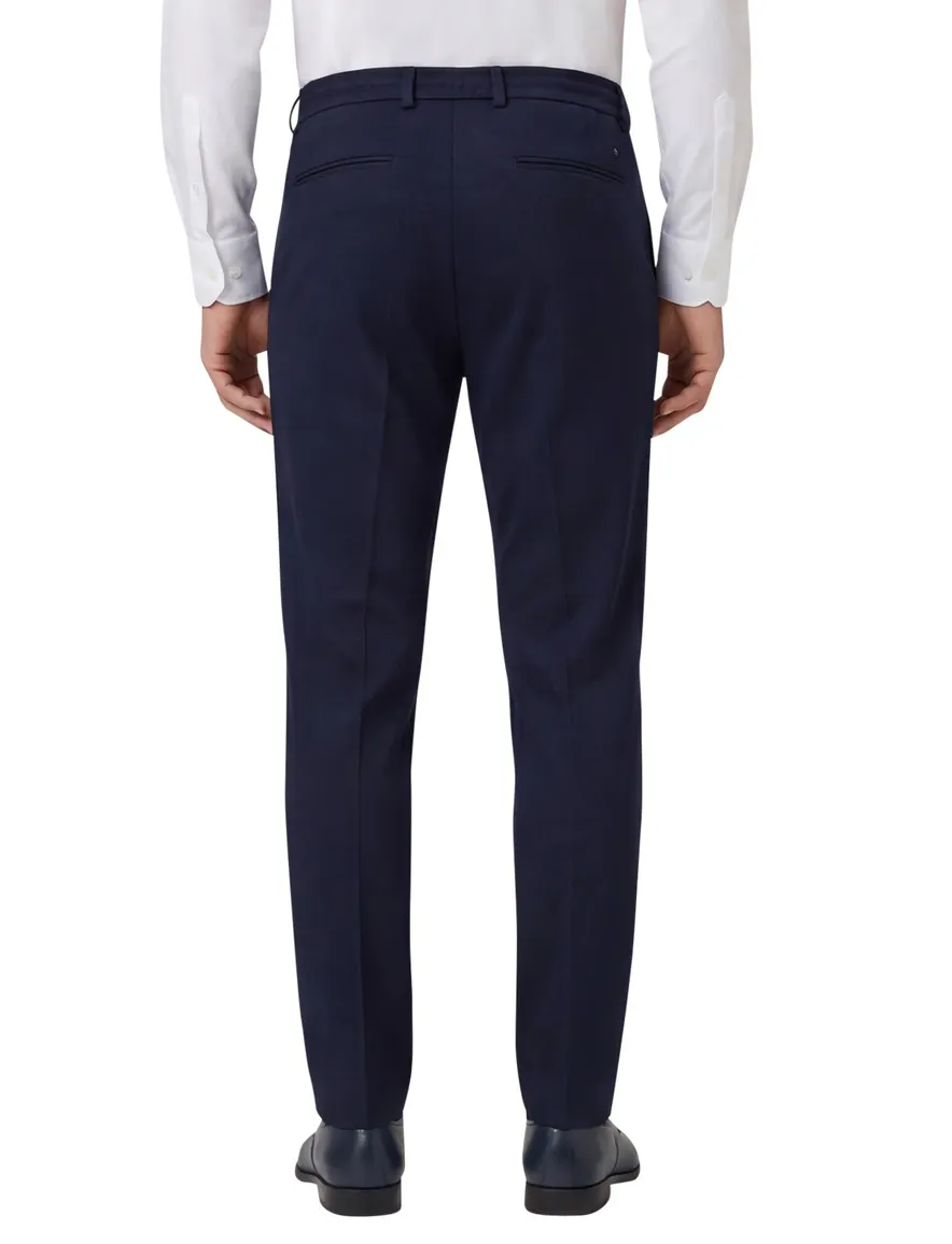Born With Appetite broek donkerblauw effen elastische band