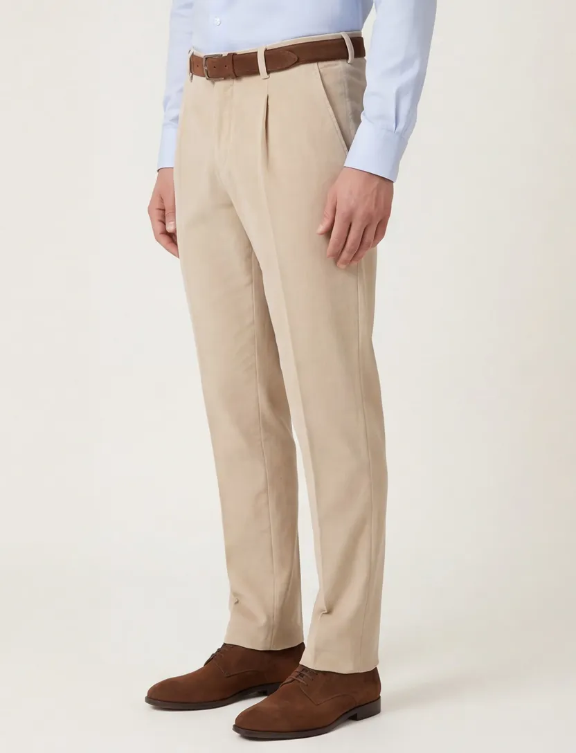 Born with appetite pantalon effen beige