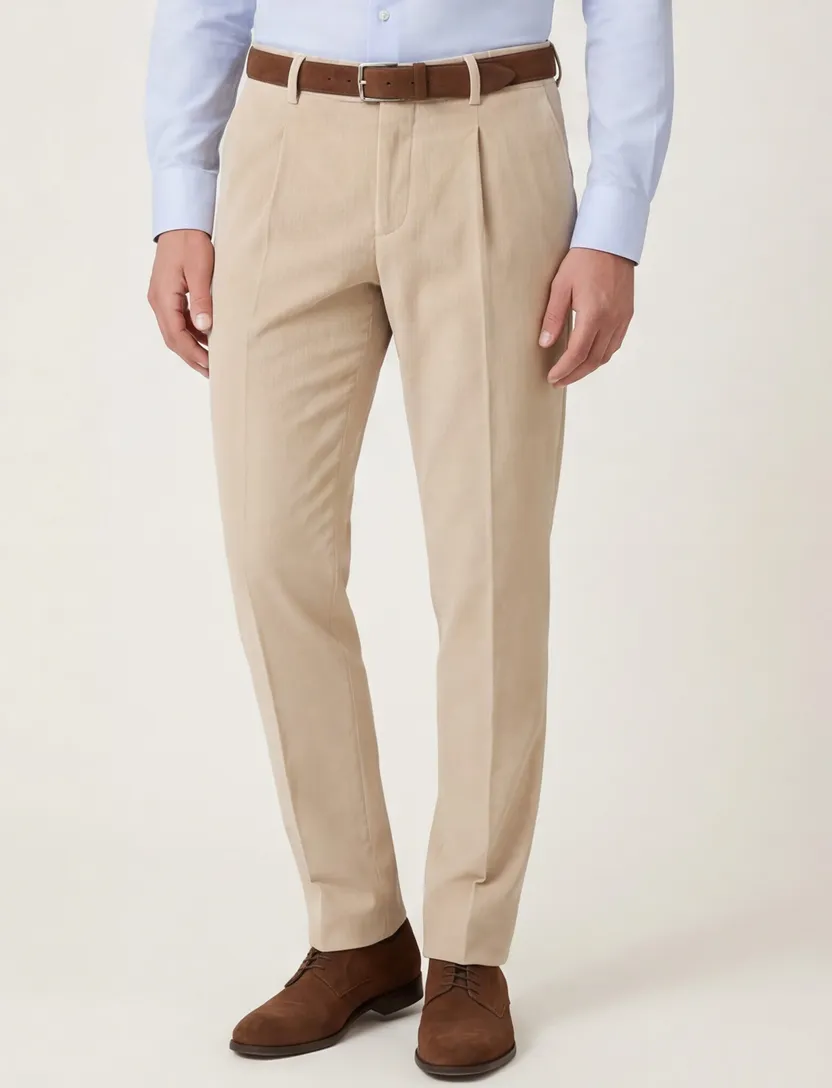 Born with appetite pantalon effen beige