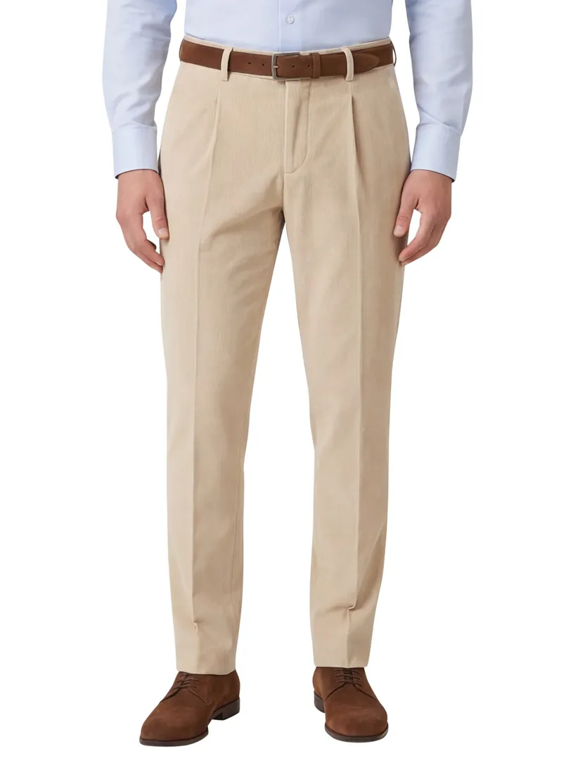Born with appetite pantalon effen beige