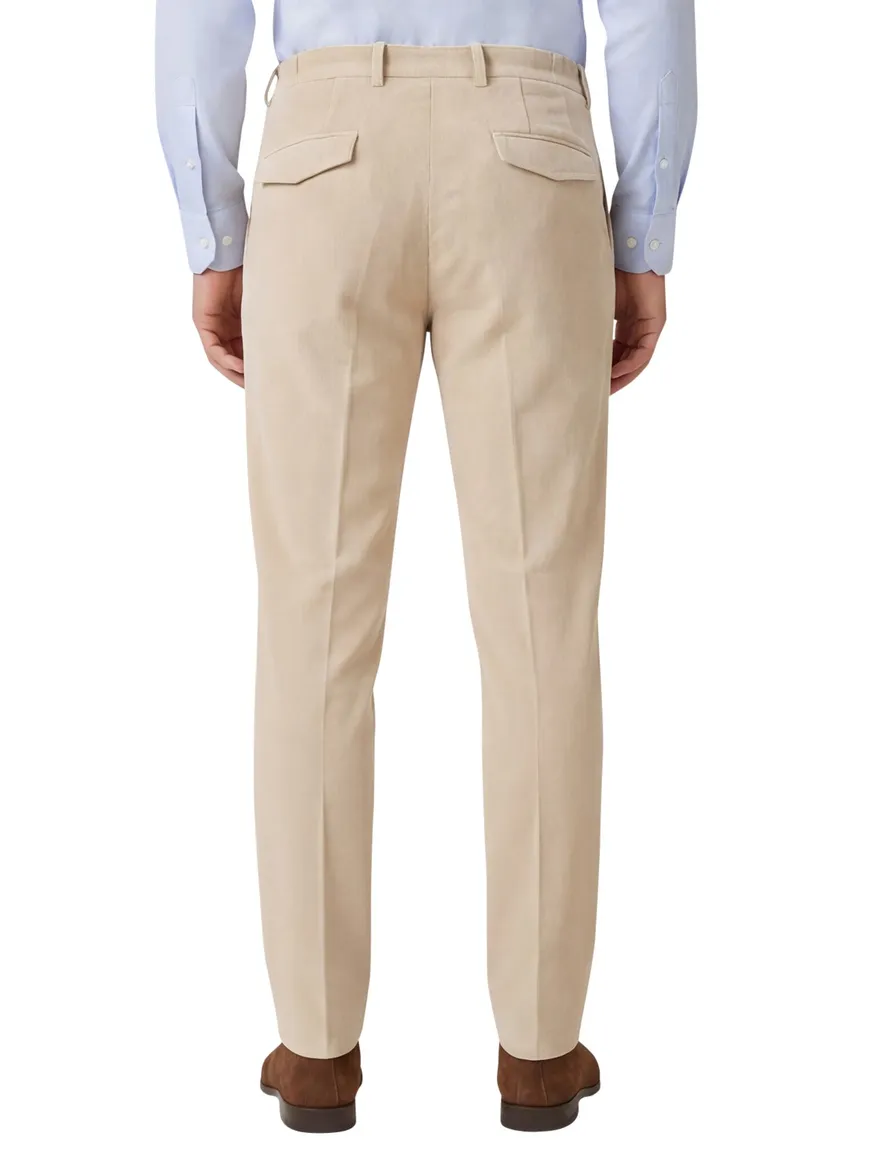 Born with appetite pantalon beige effen