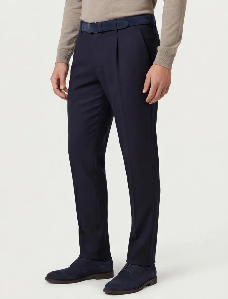Born with appetite broek navy effen jersey