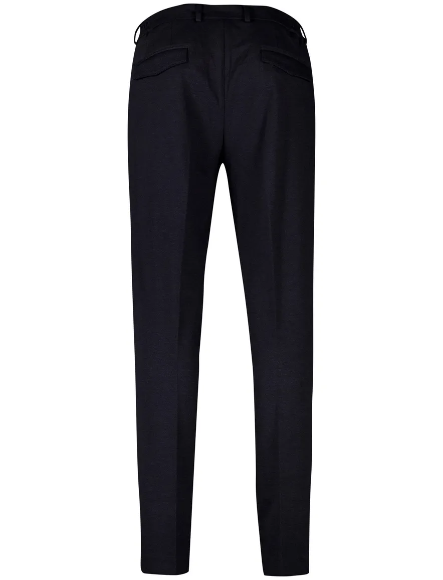 Born with appetite broek navy effen jersey