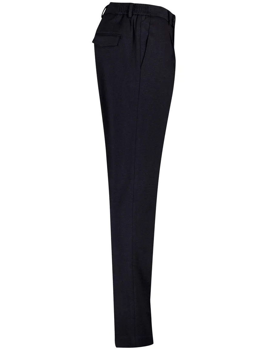 Born with appetite broek navy effen jersey