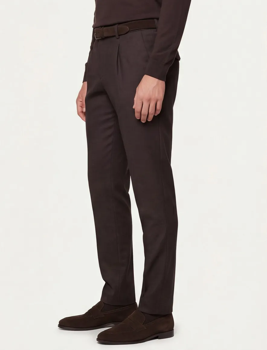 Born with appetite broek effen bruin pedro