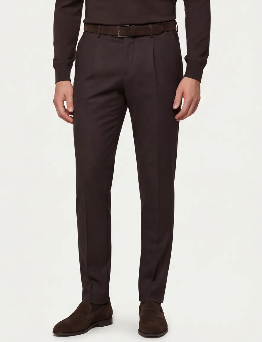 Born with appetite broek effen bruin pedro