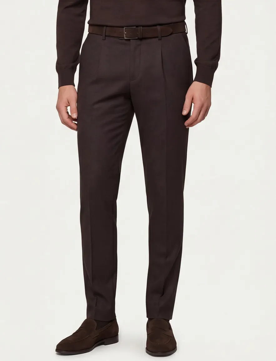 Born with appetite broek effen bruin pedro