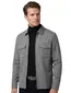 geprint grijs overshirt met rits born with appetite