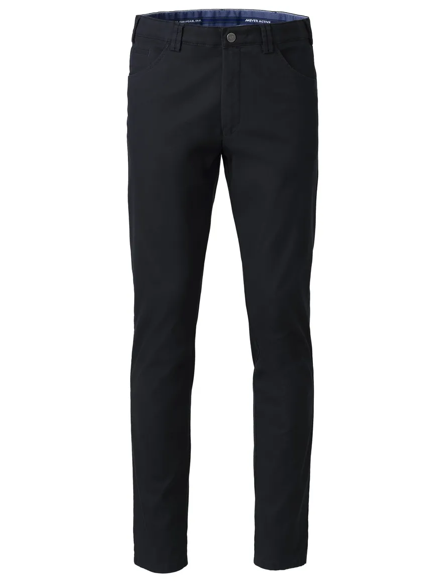 Meyer Dublin katoenen broek donkerblauw normale fit