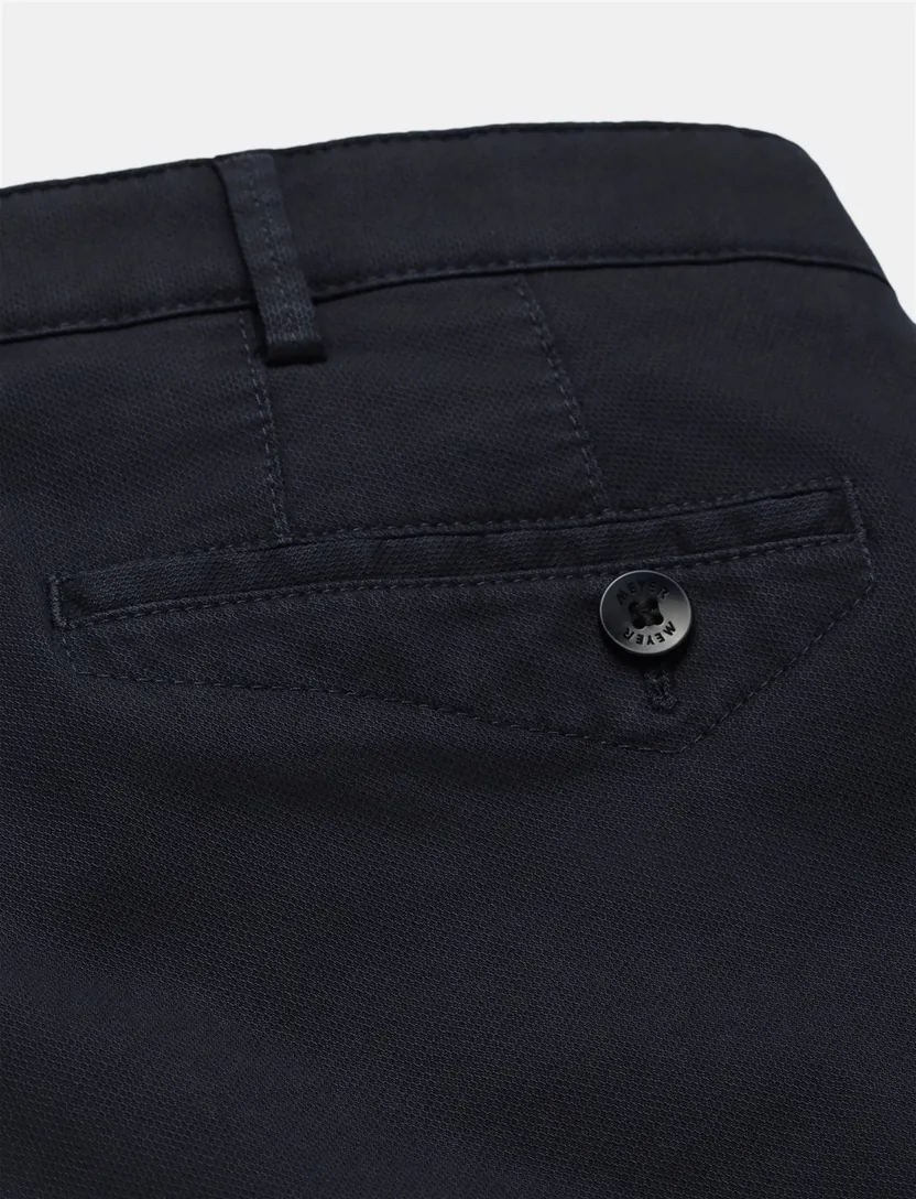 katoenen broek Meyer Dublin donkerblauw