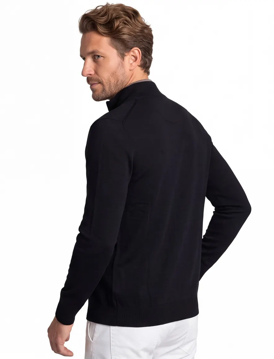 Portofino vest extra lange mouw navy