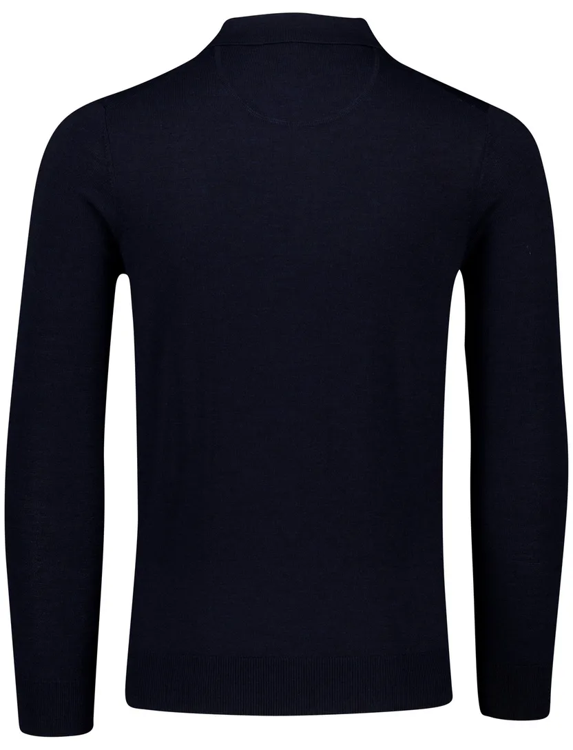 Portofino trui navy rugby kraag