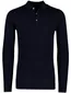 Portofino trui extra lange mouw d.blauw polo kraag