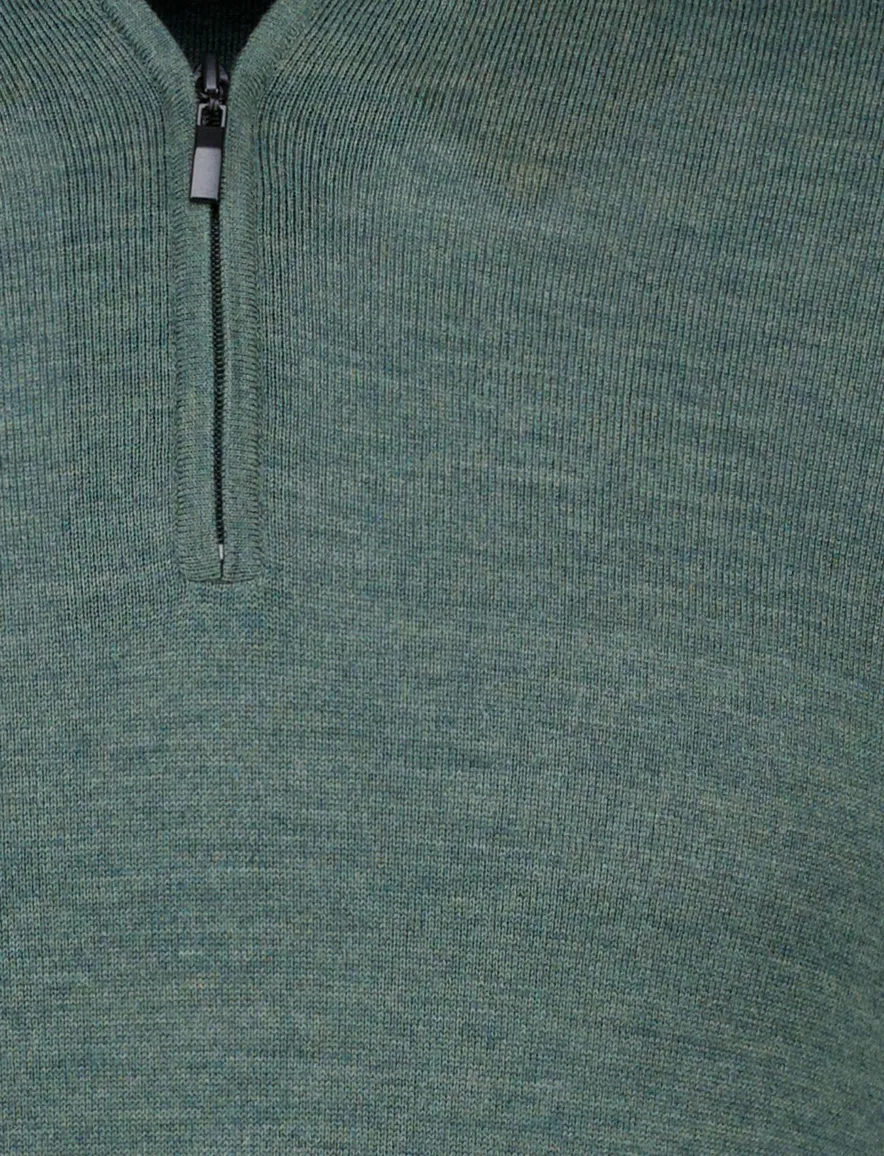 half zip trui portofino groen
