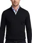 effen half zip trui portofino zwart