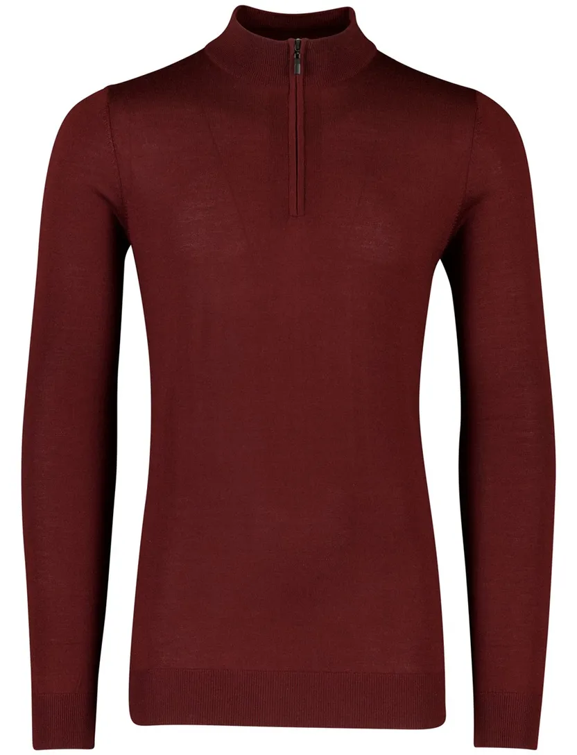 trui extra lange mouwlengte Portofino bordeaux